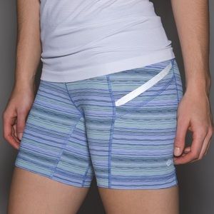 Lululemon Space Dye Bike Shorts with Pockets
